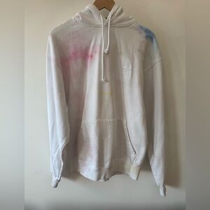 KITH Nelson Tie-Dye Hoodie Cotton Small White